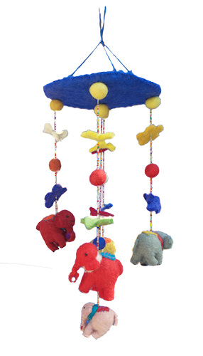 Elephant Mobile for baby room FH-016